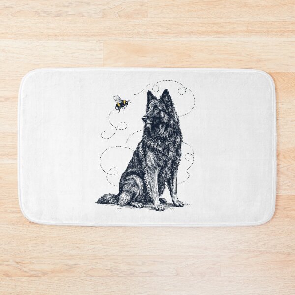 Item preview, Belgian Shepherd Bumble Bee Honeybee Dog Lover designed and sold by Kimberley King Art  King Art.