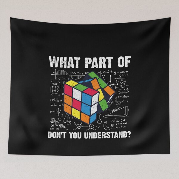 Item preview, What Part Of Don't You Understand? Rubik's Cube Puzzle Logic Cuber designed and sold by PopStars1993.