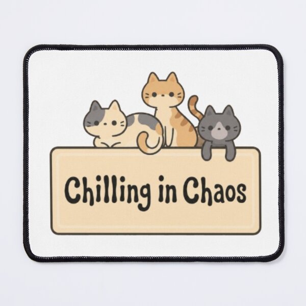 Item preview, Chilling In Chaos Cat Lightweight Hoodie – Cute Kawaii Three Cats Funny Relatable Cat Lover Gift Hoodie designed and sold by IconicDesignsXd.