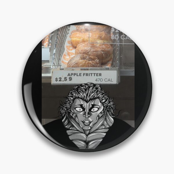 Item preview, Yujiro Hanma Apple Fritter Meme Baki the Grappler Anime Design designed and sold by MerikuroCreates.