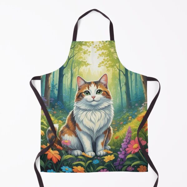 Artikelvorschau, Verspielte Katze im Blumenwald entworfen und verkauft von Nick Seidel.
