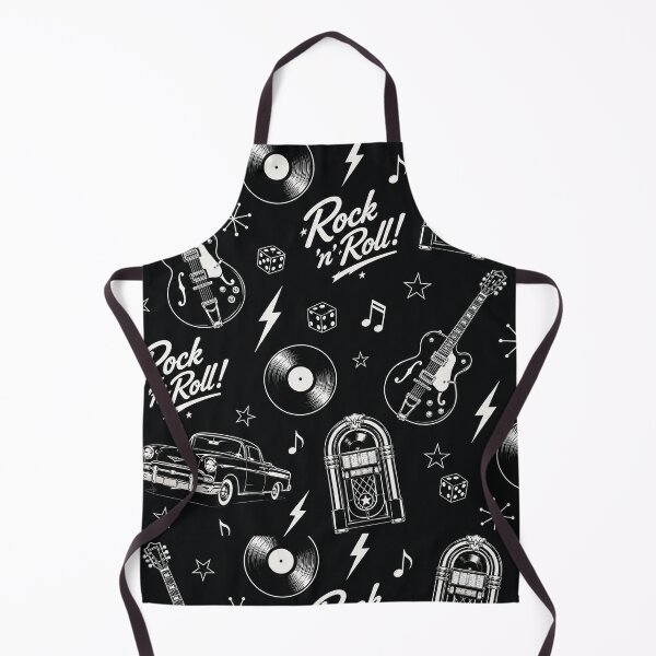 Item preview, Rock and Roll Wallpaper Retro 1950s Music Pattern designed and sold by Hookesmode.