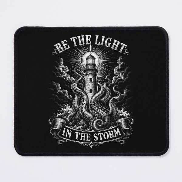 Item preview, Be The Light In The Storm Lighthouse Kraken designed and sold by Victor Shadehorn.