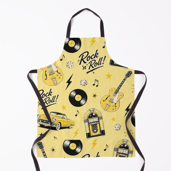 Item preview, Rock and Roll Wallpaper Retro 1950s Music Pattern designed and sold by Hookesmode.