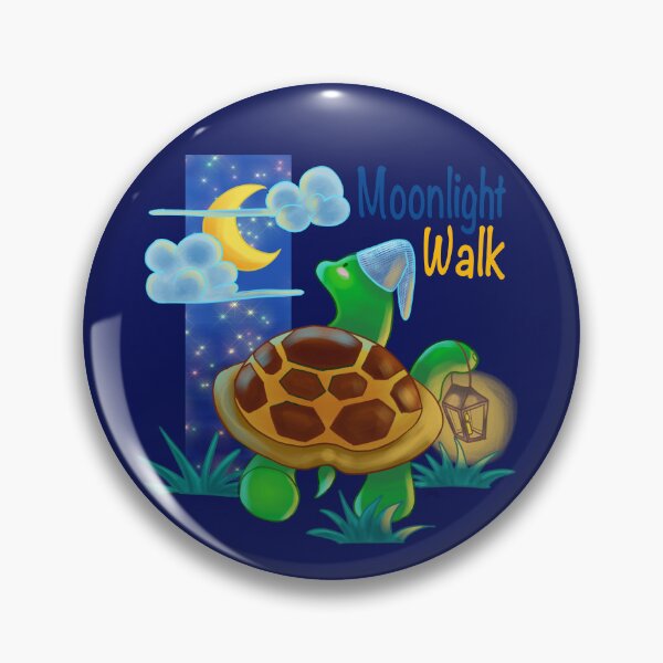 Item preview, Tortoise in a lovely moonlight walk designed and sold by Konopikyu.