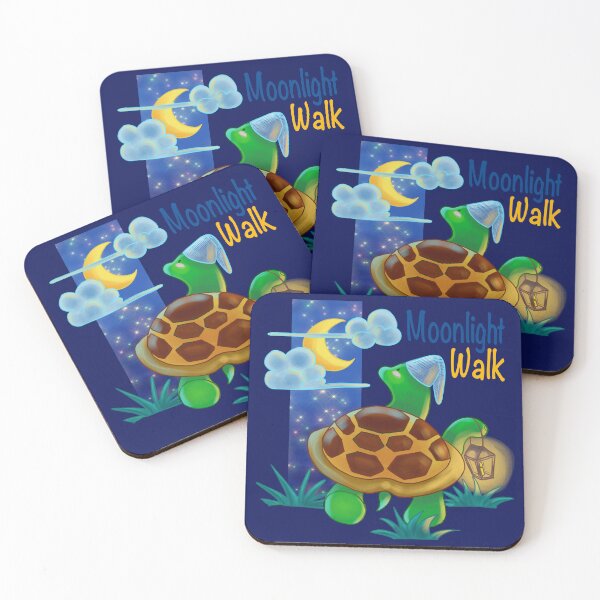 Item preview, Tortoise in a lovely moonlight walk designed and sold by Konopikyu.