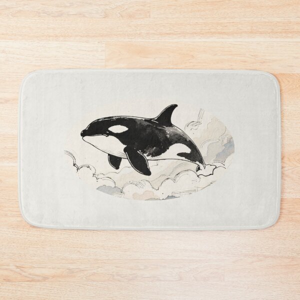 Item preview, Surreal Ink Dream – Floating Celestial Orca Whale designed and sold by FIREDesignsPOD.