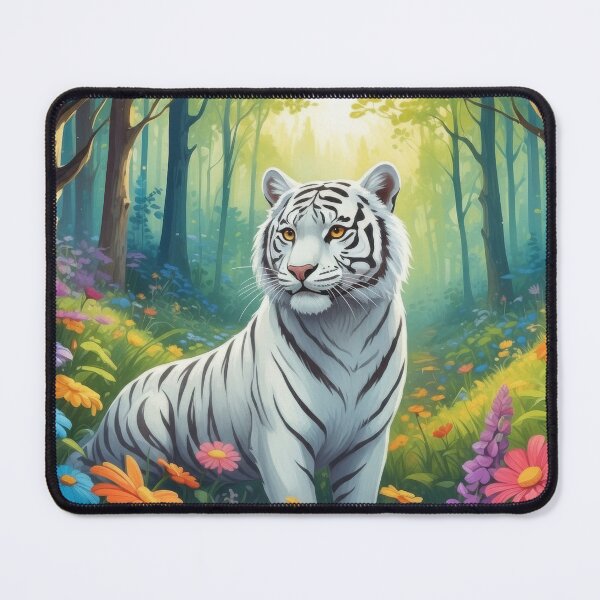 Item preview, Majestic White Tiger in Enchanted Forest designed and sold by Nick Seidel.