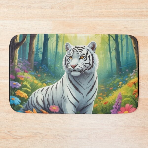 Item preview, Majestic White Tiger in Enchanted Forest designed and sold by Nick Seidel.