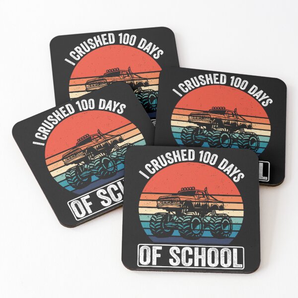 Item preview, I Crushed 100 Days Of School Monster Truck Student Celebration designed and sold by PopStars1993.