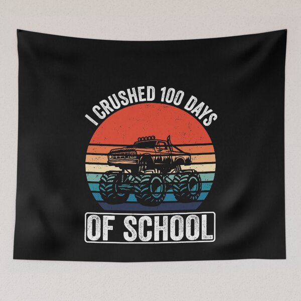 Item preview, I Crushed 100 Days Of School Monster Truck Student Celebration designed and sold by PopStars1993.