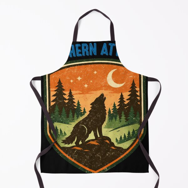 Item preview, Northern Attitude Wilderness Retro Badge designed and sold by ByteVortex.