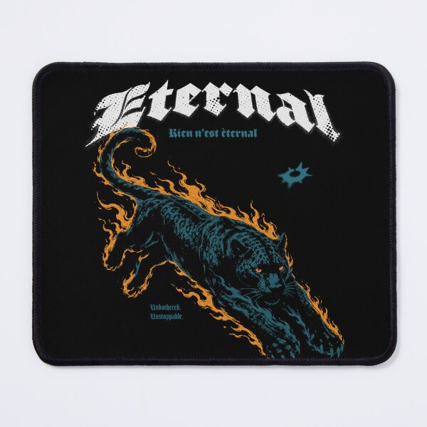 Item preview, Eternal Flaming Panther Art Print — Dark Fire Leopard Illustration Leave Your Mark designed and sold by MRKD.World.