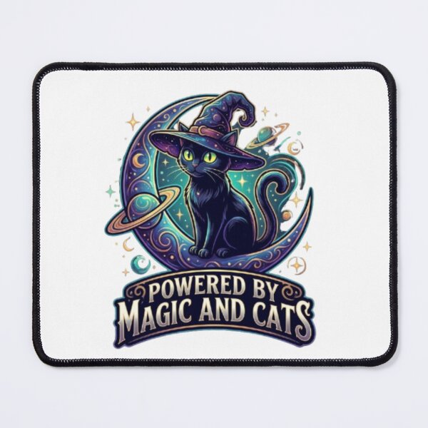 Item preview, Mystical Moon Witch Black Cat Design designed and sold by PixelStyle Studio.