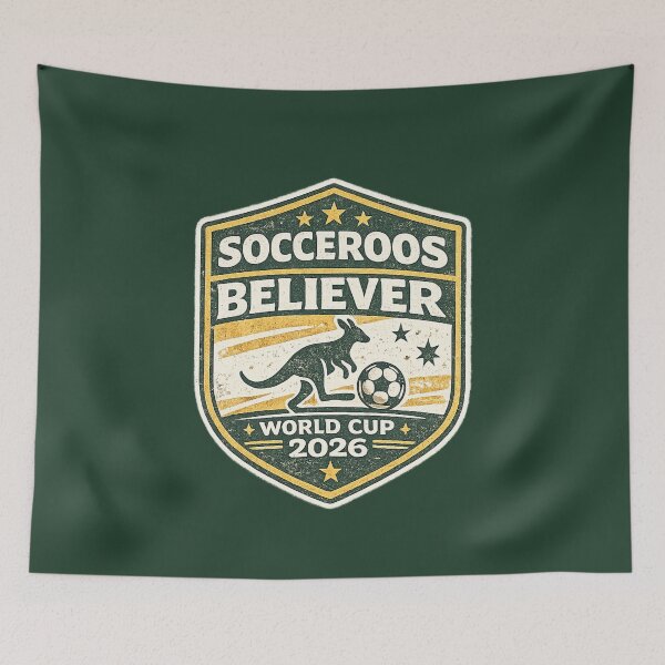 Item preview, Socceroos Believer World Cup 2026 Australia Soccer Fan Shirt designed and sold by ArthUpscale.