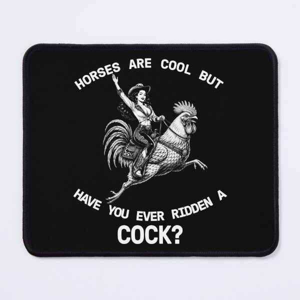 Item preview, Horses Are Cool Rooster Cowgirl Humor designed and sold by Victor Shadehorn.