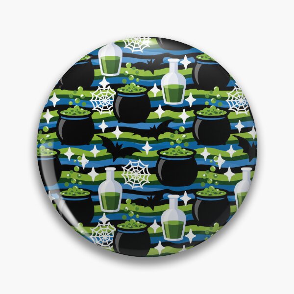 Item preview, Giant Potion Bottle And Cauldron Halloween Pattern designed and sold by igraphixart.