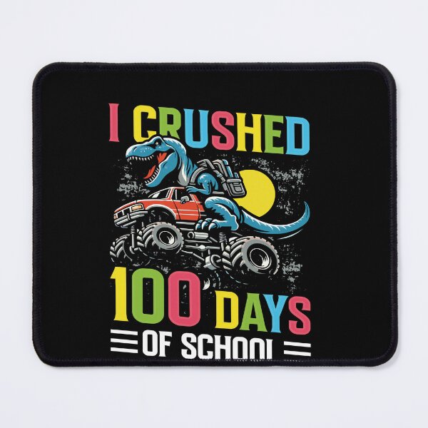Item preview, I Crushed 100 Days Of School Dinosaur Monster Truck Kids Student designed and sold by PopStars1993.