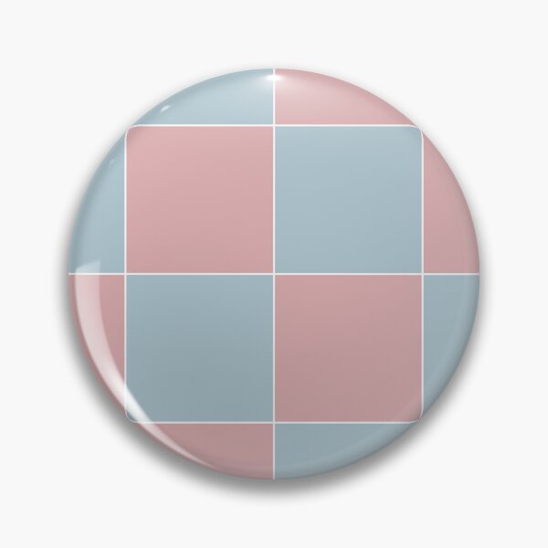 Item preview, Pastel blue & pale chestnut large checkered designed and sold by Mint + Midnight.