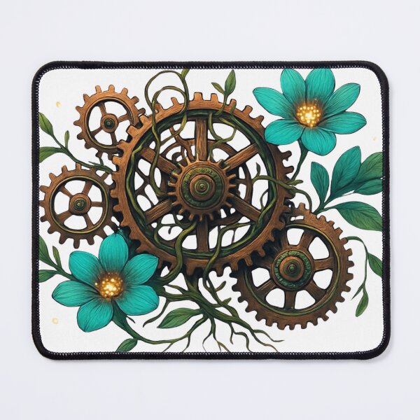Item preview, Steampunk Clockwork Nature Gears Art designed and sold by vsl363.