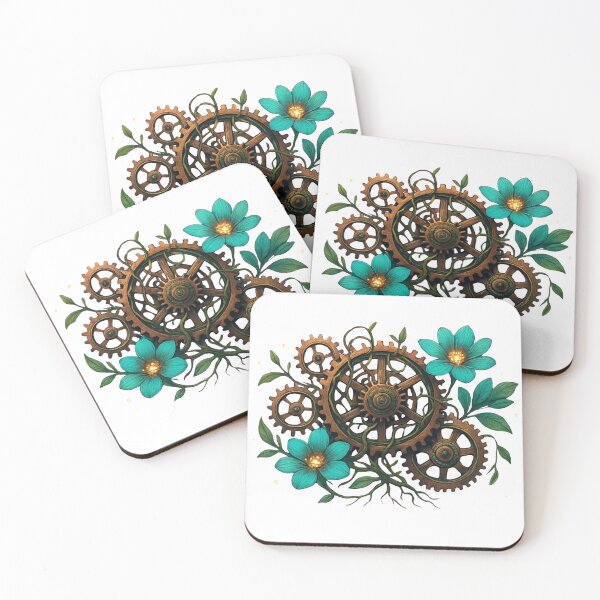 Item preview, Steampunk Clockwork Nature Gears Art designed and sold by vsl363.
