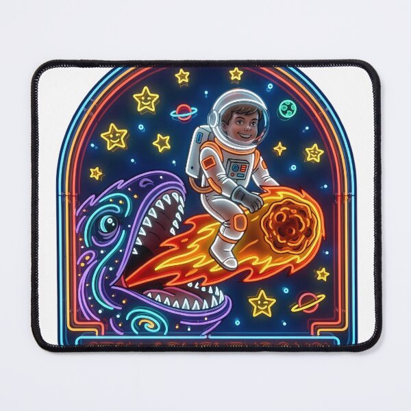 Item preview, Stay Adventurous Retro Neon Space Explorer Boxy T-Shirt Super designed and sold by SupernovaNote.