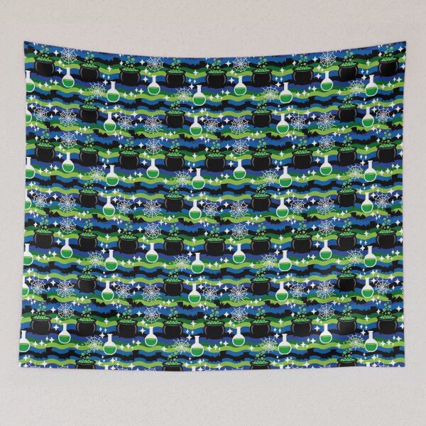 Item preview, Large Scale Bubbling Cauldron Halloween Pattern designed and sold by igraphixart.