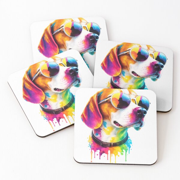 Item preview, Vibrant Colorful Dog Artwork designed and sold by Silent.Lines.