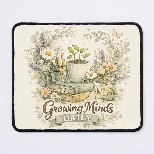 Item preview, Growing Minds Daily Botanical Learning Watercolor designed and sold by Chic_Clip_Craft.