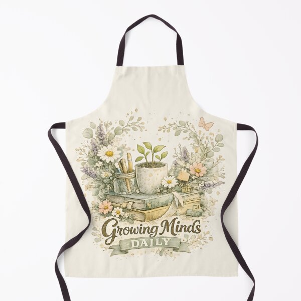 Item preview, Growing Minds Daily Botanical Learning Watercolor designed and sold by Chic_Clip_Craft.