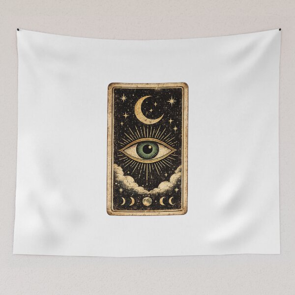 Item preview, The Inner Sight | Vintage Tarot Card Third Eye Design designed and sold by Rewind Society.