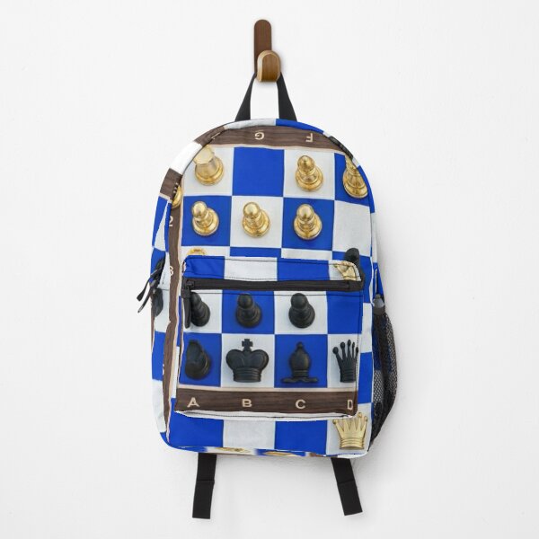 Item preview, Royal Blue and Gold Chess Board Art designed and sold by ovidiuboc.