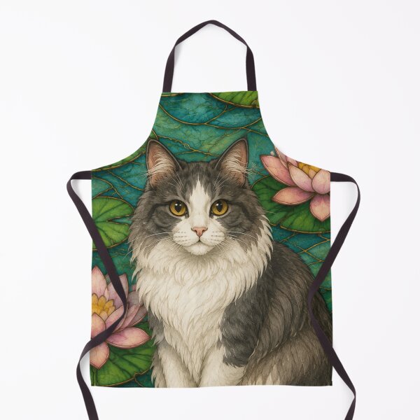 Item preview, Elegant Lotus Cat Aesthetic iPhone Case designed and sold by IconicDesignsXd.