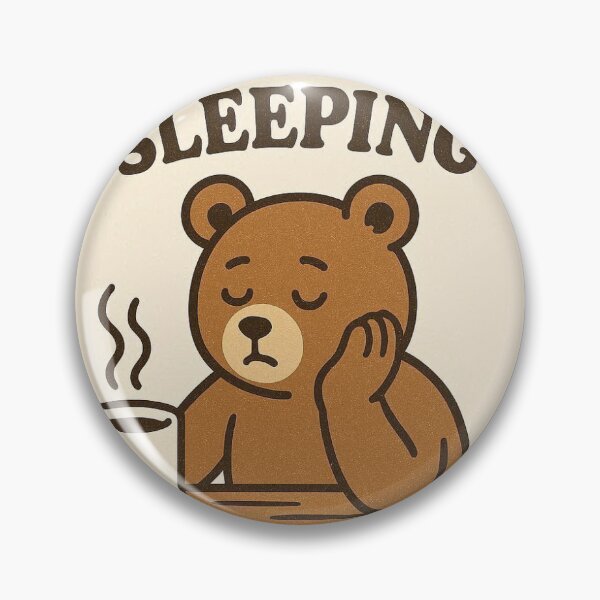 Item preview, I'd Rather Be Sleeping Tired Bear Sticker designed and sold by EmylDesigns.