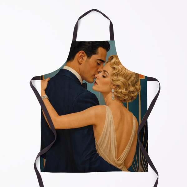 Item preview, Wall Art - Postcard - Deco Romance – Vintage Glamour Embrace designed and sold by ForeverPrintsOK.