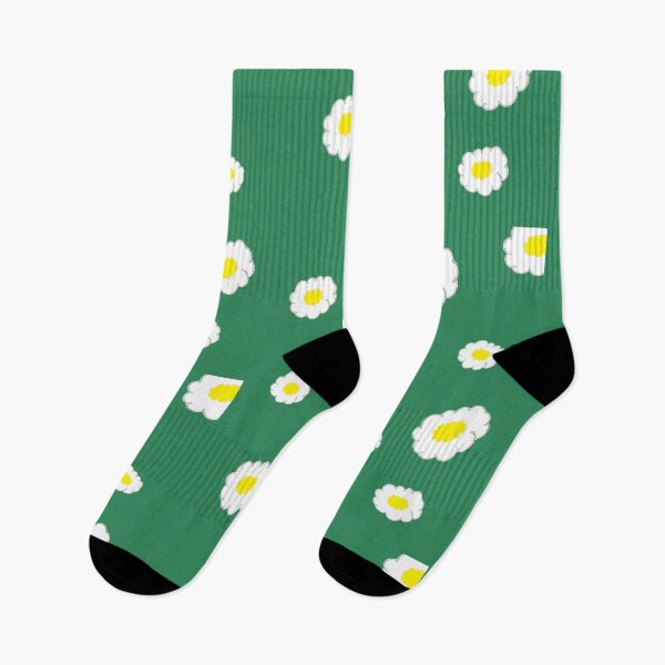 Item preview, little daisies over dark sea green designed and sold by SrihithaStudio.