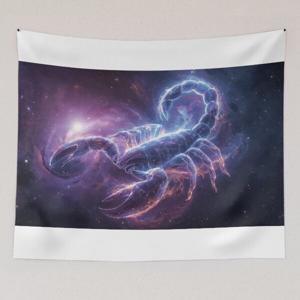 Item preview, Cosmic Scorpion Art - Zodiac Wall Decor designed and sold by Nick Seidel.