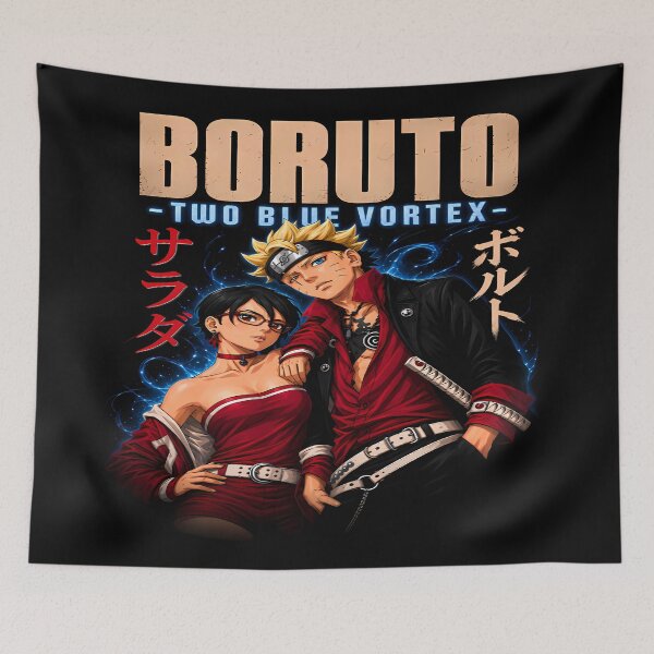 Item preview, BoruSara- Boruto Two Blue Vortex-Dark Aesthetic Design designed and sold by Trinidesigns123.