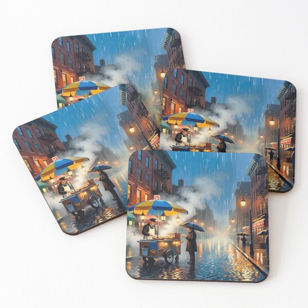 Item preview, "Raing New York Street Scene" designed and sold by SkyKing Ron.