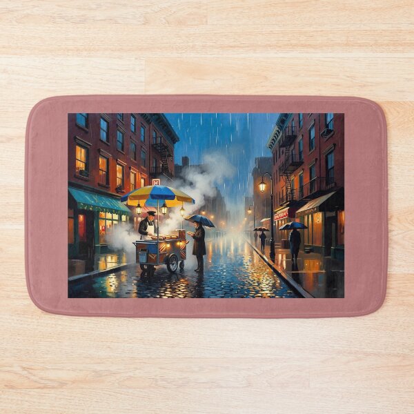 Item preview, "Raing New York Street Scene" designed and sold by SkyKing Ron.