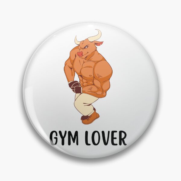 Item preview, Muscular Bull Gym Lover Cartoon designed and sold by BeyondAverage.
