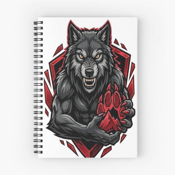 Item preview, The Midnight Crimson Wolf - Fierce Beast Esports Mascot designed and sold by Areebanawab.