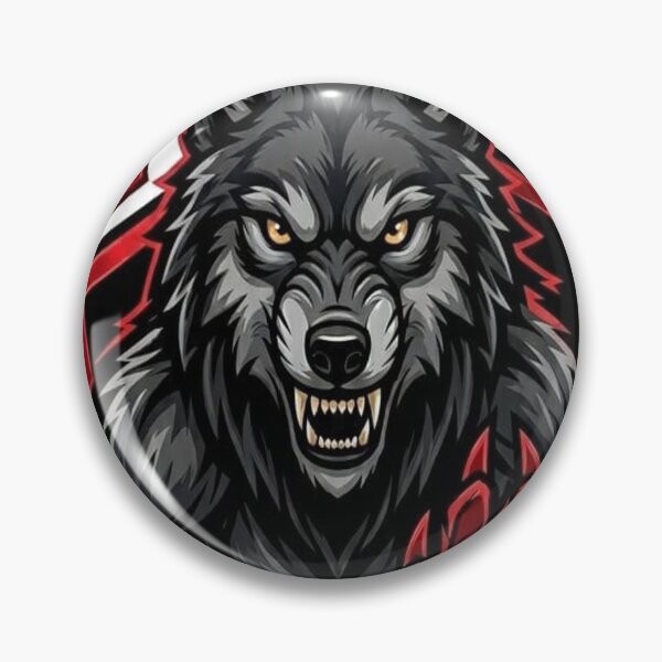 Item preview, The Midnight Crimson Wolf - Fierce Beast Esports Mascot designed and sold by Areebanawab.