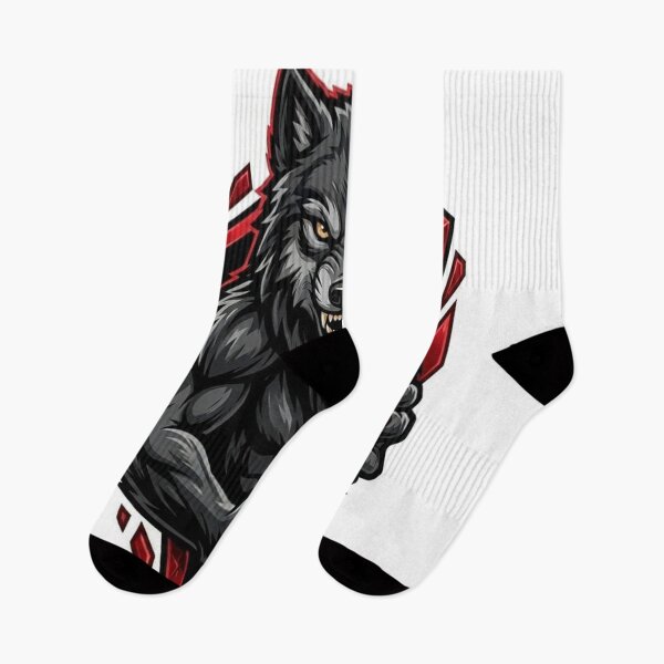 Item preview, The Midnight Crimson Wolf - Fierce Beast Esports Mascot designed and sold by Areebanawab.