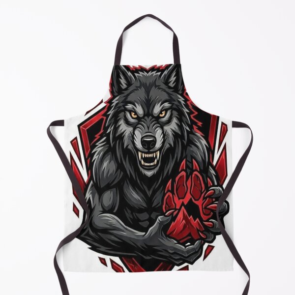 Item preview, The Midnight Crimson Wolf - Fierce Beast Esports Mascot designed and sold by Areebanawab.