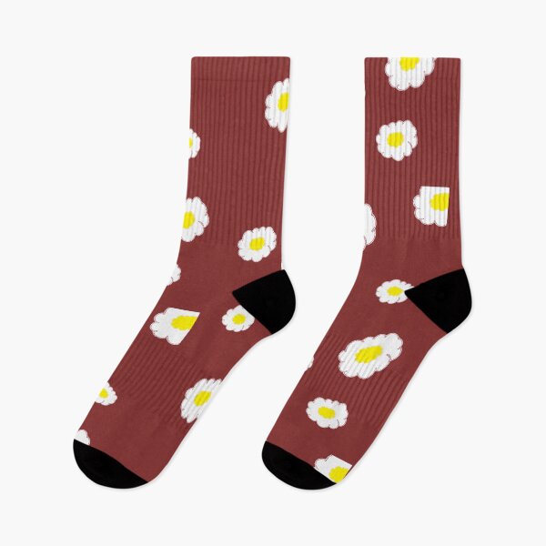 Item preview, little daisies over dark red designed and sold by SrihithaStudio.
