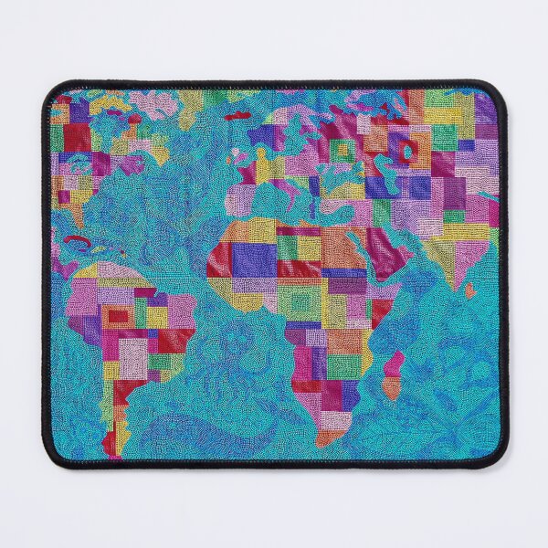 Item preview, World Map Dot Art designed and sold by Emilie's Mom.