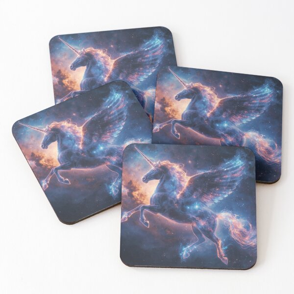 Item preview, Cosmic Unicorn with Wings in Space Art designed and sold by Nick Seidel.