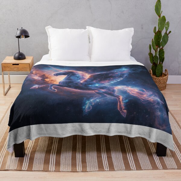 Item preview, Cosmic Unicorn with Wings in Space Art designed and sold by Nick Seidel.