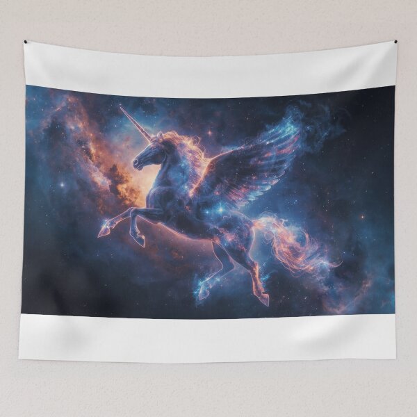 Item preview, Cosmic Unicorn with Wings in Space Art designed and sold by Nick Seidel.